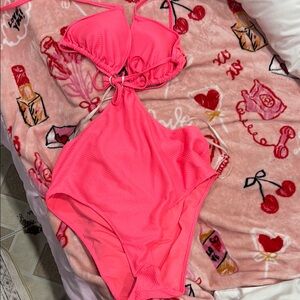 Vibrant Pink One-Piece Swimsuit